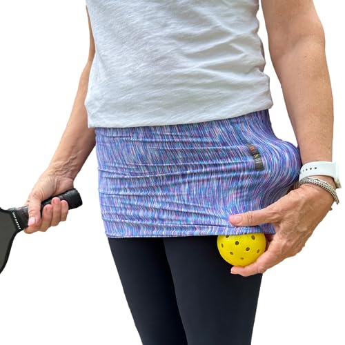 BANDI Ball Band - Pickleball & Tennis Ball Holder, Secure Sports Accessory for Easy Carry, Comfortable Elastic Band, Adjustable Fit for Active Players, Convenient for On-the-Go Use - color: Blue, size: Large