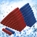 Hosuly 100 Pack Cooling Towels, 40"x12" Cooling Towels for Neck and Face Breathable Soft Chilly Sweat Rag Microfiber Sport Rags for Gym Yoga Golf Running - color: Deep Blue, Red