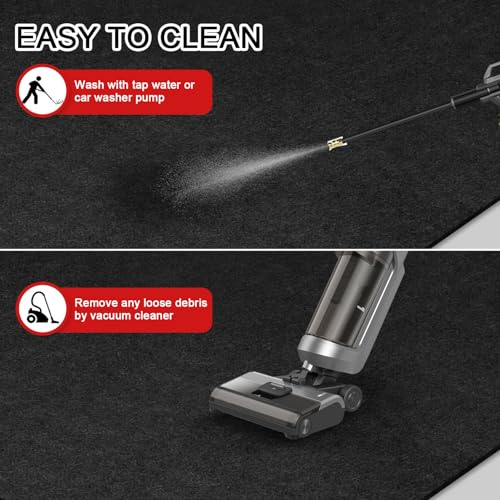 20' x 7'4" Garage Floor Mats - All-Weather Garage Floor Mats for Under Car, Absorbent Oil Spill Mat, Anti-Slip Garage Carpet, Reusable Garage Mats with Waterproof Backing, Garage Car Mat & Floor Rug - size: 7'4" x 20' (Rectangular)