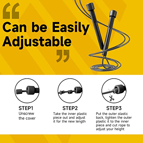 10 Pack Adjustable Jump Rope for Fitness and Exercise - PVC Skipping Rope for Men, Women and Teens - Tangle-Free for Keeping Fit, Training, Workout - color: 10Pack-Red*10