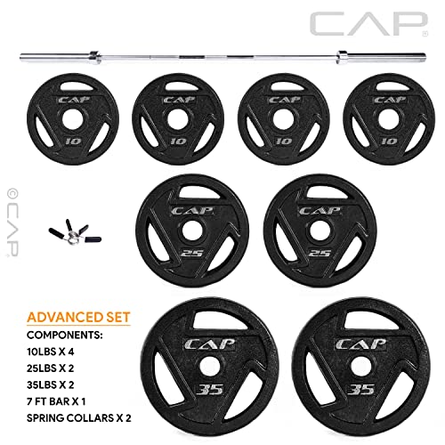 CAP Barbell Starter Olympic Weight Set | Multiple Options - style: Everyday Set