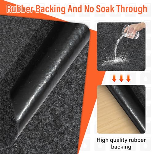 2 Pack 36 x 60 In Premium Oil Spill Mat,Garage Floor Mat for Under Car | Highly Absorbent Maintenance Mat Protect Your Floor from Oil Drips,Spills,Splashes and Stains - size: GFM-60x36IN-2PC