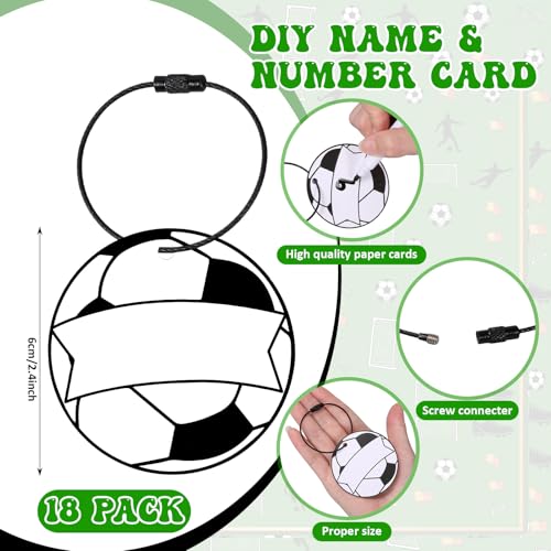 18 Set Soccer Cooling Towels with Plastic Container and Name Card 40"x12" Microfiber Breathable Chilly Ice Towel Sweat Towels Bulk for Neck Players Team Gift Sport Running Party Favors - style: Soccer