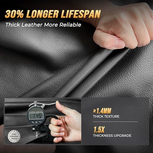 DISUTOGO for 2018 Dodge ram seat Covers 2012-2025 2026 RAM 1500 2500 3500 | Dodge Ram Seat Covers Full Set, Faux Leather Custom Fit Ram 1500 2500 3500 Truck, Flat Bench - color: 096-Black-Flat Bench, size: 5 Seats full set-RAM 2012-2026