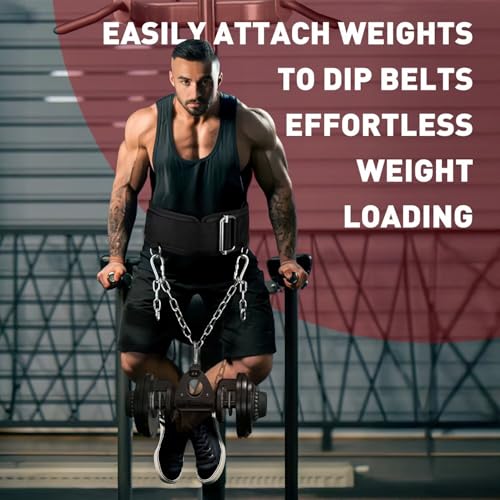 Home Gym Clips - Load Dumbbells on Barbells, Convert to Landmine Attachment, T-Bar Row & Dip Belt Hook | Multi-Functional Weightlifting Clamps for Barbell, Functional Training & Home Gym Equipment