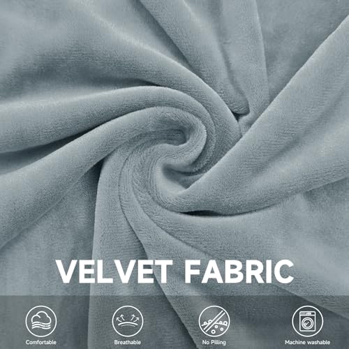 Velvet Wingback Dining Chair Cover Soft Stretch Accent Chair Cover Slipcover Thick Plush Wing Back Chairs Covers Furniture Protect Washable Chairs Protector Covers for Dining Room (Silver Grey, 2) - color: Silver Grey