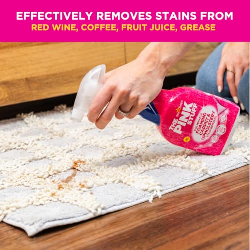 The Pink Stuff Miracle Foaming Carpet & Upholstery Stain Remover, 16 Fl Oz - size: 16.9 Fl Oz (Pack of 1)