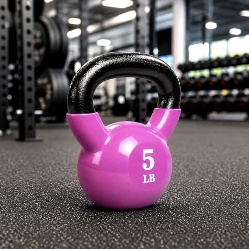 Elevon Cast Iron Kettlebell Weights for Home Gym, Heavy Duty Strength Training, Workout Equipment for HIIT, Functional Fitness