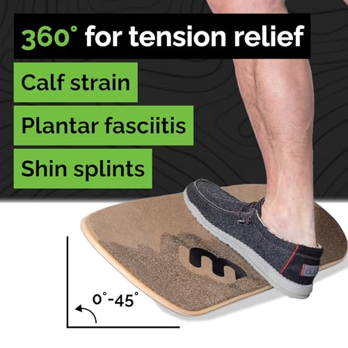 Whirly Board Wide 360˚ | Standing Desk Balance Board | Wobble Board Portable Home Gym | Snowboard Training | Surf trainer | Balance Board for Kids & Adults | Core Balance Trainer - color: Bunde - Wide + Mat + Ring