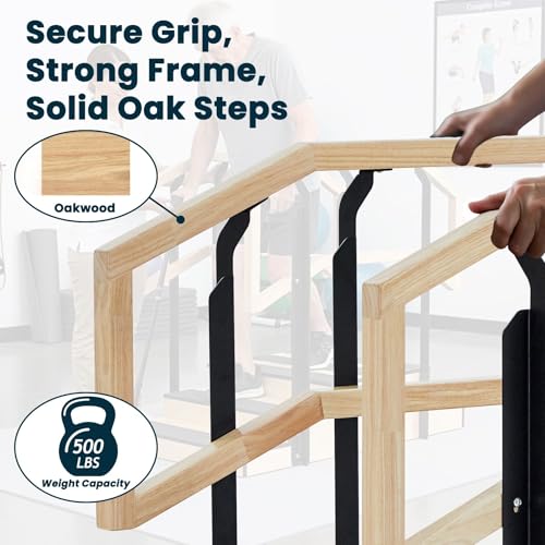 VivaComfort 30-Inch Up & Down Rehab Physical Therapy Steps, 500 LB Bariatric Weight Capacity