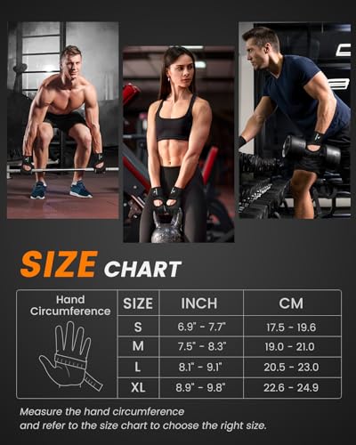 ATERCEL Gym Gloves for Men with Wrist Support, for Workout Weight Lifting | High-Elastic & Breathable | For Men & Women | Exercise & Fitness Ready - size: Medium