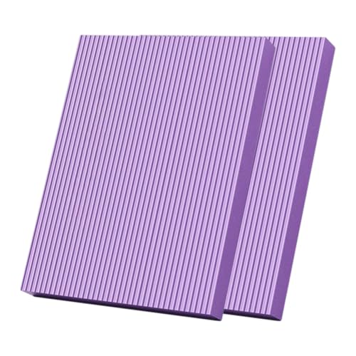 2 Packs Exercise Balance Pads, Non-Slip Foam Balance Pad High-Density Knee Pad for Physical Therapy, Yoga, Fitness, Stability Training - color: Purple, size: 17.7x13.7x1.57 inch