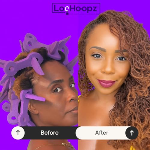 10 Short Hair Foam Curling Loops for Microlocs & Sisterlocks, No Heat Hair Curlers for Natural Curls, Soft Sleep-Friendly Rollers for Textured Hair.