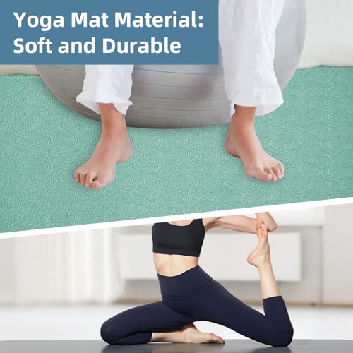 Non-Slip Workout Mat for Under Desk Ellipticals,Thicker & Quieter,23.6x17.7x0.2",Suitable for Ellipse Leg Exerciser, Foot & Leg Pedal Exerciser for Seniors Fitness, Floor Protection,Enhanced Stability - color: Sage Green/ Gray