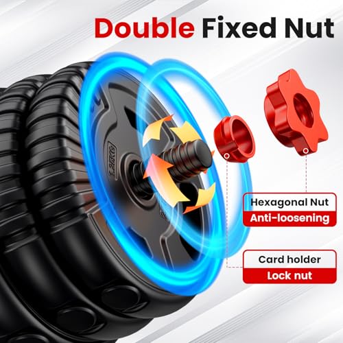 Adjustable Dumbbell Set,22/33/45/70/90lb Free Weight Set with Connector,5-in-1 Dumbbell Set for Barbells,Kettlebells,Push up Stand,Weight Plate,Fitness Exercises for Home Gym Suitable Men/Women - color: 22LB (11LB Pair)