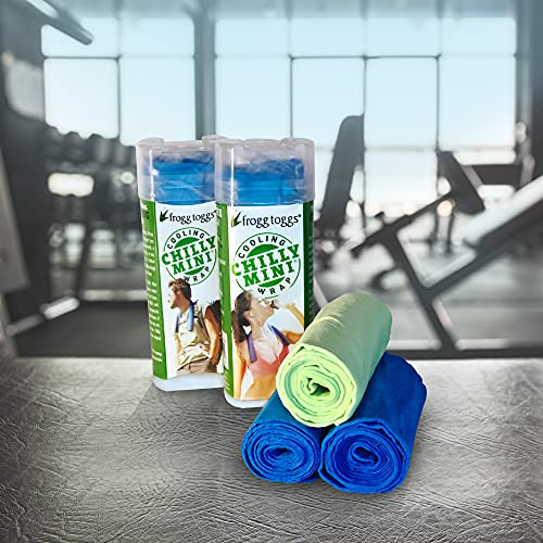FROGG TOGGS Chilly Mini Cooling Neck Towel, 29" x 3" - color: Blue