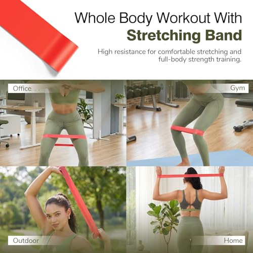 5 in 1 Foam Roller Set - Foam Roller for Legs, Muscle Roller Stick, Massage Ball, Resistance Band for Physical Therapy & Deep Tissue Muscle Massage (Black) - color: Black