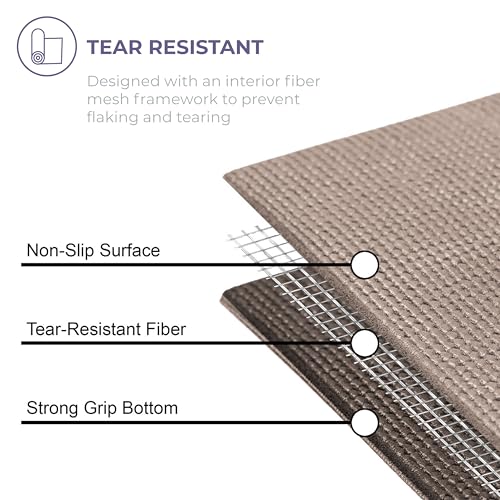 Voyage 5mm Studio Yoga Mats, 10 Pack, 72x24in | Extra Long, Anti-Tear Exercise Mats for Workout, Stretching, Fitness - Non Slip Gym Mats for Home, Schools and Studios - color: Calm Studio Assorted