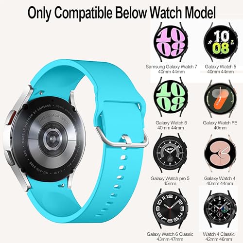 Sport Bands Compatible with Samsung Galaxy Watch 8 7 6 5 40mm 44mm Galaxy 6 Classic 47mm 43mm 8 Classic 46mm Bands Silicone Watch Bands&Storage Organizer for Women Men - size: 15 Pack-Galaxy 7/6/5/4/6 4 Classic/5 Pro