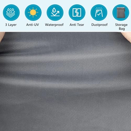 Home Gym Cover for Multi Gym Set/ Outdoor Workout Equipment-Grey | 41.3x68.9x72.8,Waterproof Dustproof Heavy Duty Oxford Fabric,for Weight Machine/Large Gymnastics Bar/Total Gym - color: Grey, size: 41.3" x 68.9" x 72.8"