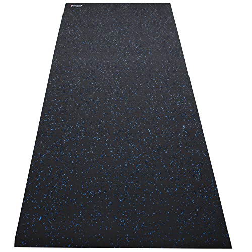 RevTime Treadmill Mat 6.5'x3' (78"x36") Heavy Duty Fitness Equipment Rubber Mat Black