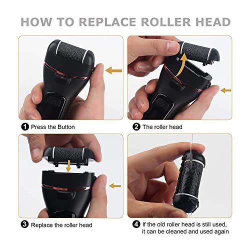 12 Pack Same Coarse Replacement Roller Head for Electric Foot Filer Callus Remover for Feet Pedicure Tools Pedicure Kit Refill Rollers for Cracked Heels and Dead Skin (12pcs Regular Coarse) - style: 12pcs Medium Coarse