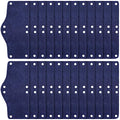 24 Pieces Hard Hat Sweatband, Cotton Helmet Sweatband Hard Hat Liner, Washable Sweat Band Reusable Safety Sweat Band Snap Hard Accessories (Dark Blue) - color: Dark Blue