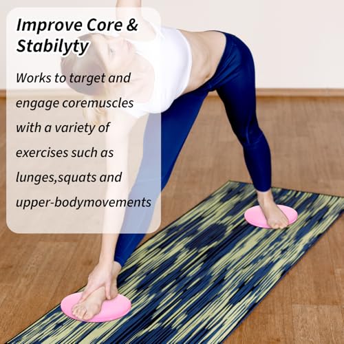 Lemecima 18 Pcs Core Sliders Bulk Pack - Dual Sided Exercise Sliders for Working Out on Gym Floors & Carpets - 9 Color Fitness Workout Discs for Core Strength Training