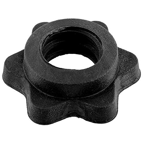 ANLEMIN 6 PCS Vinyl Spinlock Collars for 1" Standard Barbells Bars Sports Anti-Slip Spin-Lock Collar Nut Dumbbell Screw Clamps for Dumbell Weight Lifting Fitness Training