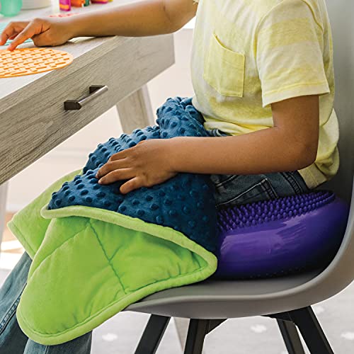 MindWare Sensory Genius Weighted Lap Pad – 24” x 19 1/2” 5 pounds – Ideal for Kids & Adults – Sensory Pad for Kids – Great for Classroom, Work or Home – Ages 5 & Up