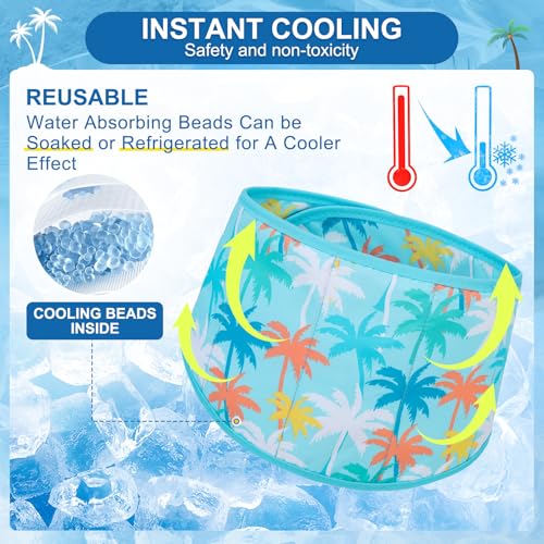 BEAUTYZOO Dog Cooling Bandana for Medium Large Dogs, 2 Pack Instant Cooling Bandanas Breathable Cooling Ice Towel Neck Wraps, Pet Scarf Keep Dogs Cool in Hot Summer - color: Blue Paw + Tree, size: Small(Neck Girth:9-15in)