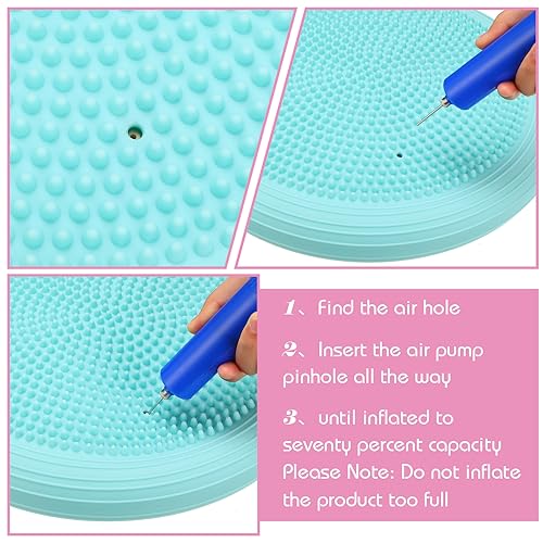 Libima 8 Pcs Wiggle Seat Inflated Wobble Cushion Sensory Seat Flexible Balance Board Balance Disc for Kids Men Women Physical Exercise Improving Posture Home Office Classroom - color: Macaron Color