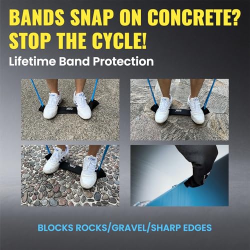 Resistance Band Protective Sleeve - Nylon Exercise Band Protector | Protects from ground, concrete, and sharp edges with easy slip-on design