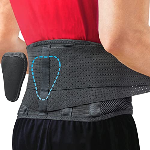 Sparthos Back Brace for Women & Men, Sciatica, Lower Back Pain - Black-XXL - color: Black, size: 2X-Large (Pack of 1)