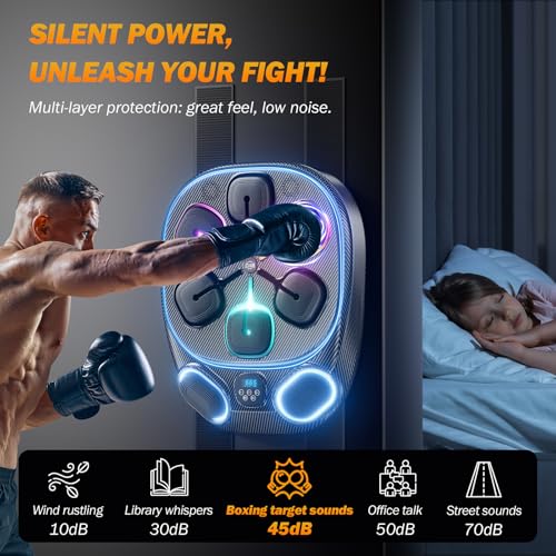2025 Music Boxing Training Machine for Adults Fitness Equipment Durable Dummy Punching Bag Boxing Machine - Large - color: Carbon Texture