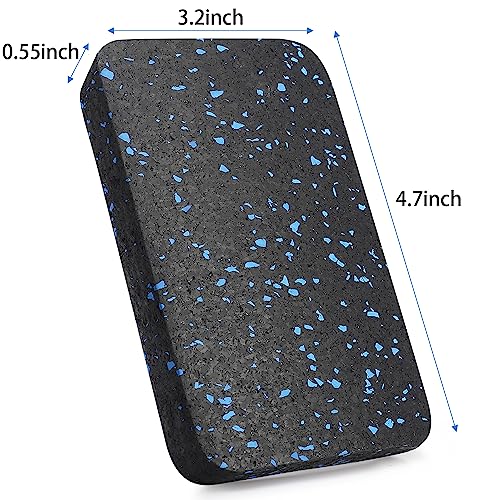 Heavy Duty Treadmill Mat Pads - 4 PCS Extra Thick 0.55" Shock Absorbing Rubber Pads - Maximum Vibration Isolation for Peloton and Heavy Gym Equipment - 4.7"x3.2" - size: 4.7" x 3.2" x 0.55"