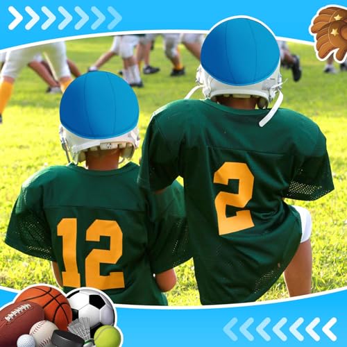 Ramede Football Helmet Covers for Practice Scrimmage Cap Helmet Cover Scrimmage Cap for Youth Adult Football Hockey Training Accessories 10.4 Inch in Diameter - color: Blue, size: Regular Style