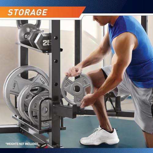 Marcy Strength Training Home Gym Cage with Pulley System for Weightlifting, Bodybuilding, Full Body Workout Equipment for Home Exercise - style: Power Tower Cage