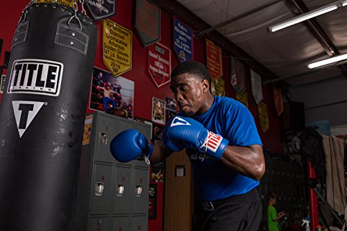 Title Classic Leather Lace Training Gloves 2.0 - Lace Up Boxing Glove, Boxing Competition Gloves, Boxing Sparring Gloves, Boxing Training Gloves, Boxing Bag Gloves, Boxing Gloves - color: Blue, size: 16 oz
