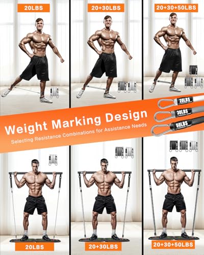 BBTOPS Push Up Board, Pilates Bar & Fitness Accessories, 25 in 1 Foldable Push up Bar for Home Gym, Workout Exercise Professional Push Up Strength Training Equipment for Man and Women - color: Black-Gray