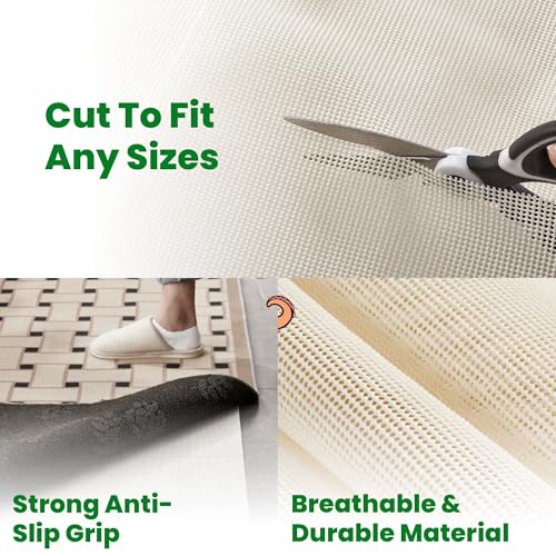 ECOHomes Non Slip Mattress Gripper Pad to Prevent Sliding (Twin) | Stop Mattress, Keep Topper from Sliding, Anti Slip, Grip Pads Holder Stop Couch Cushion, Sofa Cushions, Patio & Furniture - size: Twin