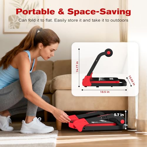 DERACY Sit Up Exercise Equipment, Adjustable Ab Machine, Multi-Functional Sit Up Machine, Ab Workout Equipment, Ab Trainer Machine for Women Men - color: Red - Black
