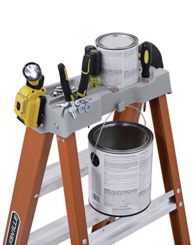 Louisville Ladder 4-Foot Fiberglass Step Ladder, 300-Pound Load Capacity, Type IA, FS1504 - size: 4 feet