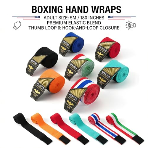 Toichi Hand Wraps for Boxing, Muay Thai, MMA –5M/197 Inches Kickboxing Hand Wraps for Men & Women, Protective Training Wrist Strips for Combat Sports, Martial Arts, Punching Bag Workout - color: Royal Blue