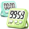 Antonki 2 Pack Digital Timer for Kids, Magnetic Countdown Kitchen Timers for Cooking, Egg, Classroom, Teacher, Exercise, Study, Oven - Battery Included - color: 2 * Amazing Macaron ( 98%+choice for Kids )