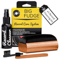 Big Fudge Vinyl Record Cleaning Kit - 4-in-1 Vinyl Record Cleaner Kit for Records Includes Ultra-Soft Velvet Brush Cleaning Liquid Stylus Brush and Storage Pouch - Pro Records Care - style: Premium Cleaning Kit