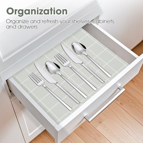Drawer and Shelf Liner, Non-Slip Kitchen Cabinet Liners Non-Adhesive Thick Strong Grip Waterproof Washable Mats Protect Dresser Shelves Cupboard Bathroom Cabinets, Light Green, 12 in X 10 FT - color: Light Green, size: 11.8"W x 118"L