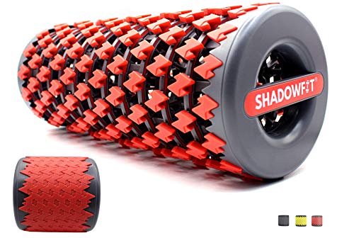 Adjustable Shadowfit Foam Roller Equipment for Sore Muscle, Tissues ∣ Massage Rollers for Maximum Tension Relief ∣ High Density Foam for Deep Tissue Pain Relief, Thigh, Arms (Red) - color: Red