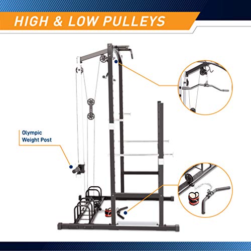 Marcy Strength Training Home Gym Cage with Pulley System for Weightlifting, Bodybuilding, Full Body Workout Equipment for Home Exercise - style: Home Gym Cage