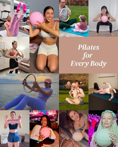 Pilates Kit for Women – Home Pilates Equipment Set with Ring, Ball & Resistance Bands | Pilates Starter Kit with Accessories in Gift Box - color: Mocha, style: Essential Kit - 3PC